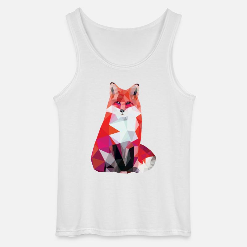 Red Fox - Gildan Männer Tank Top - Weiß