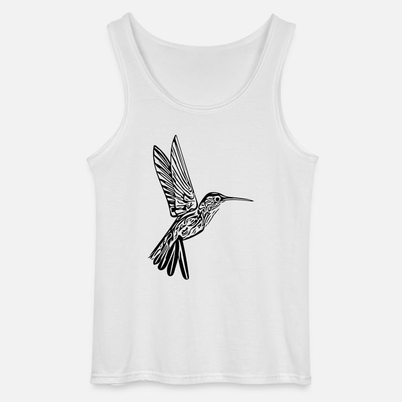 Kolibri - Gildan Männer Tank Top - Weiß