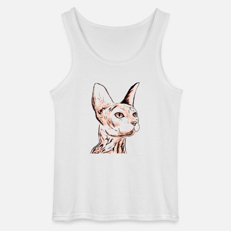 SMALL SPHINX - Gildan Männer Tank Top - Weiß