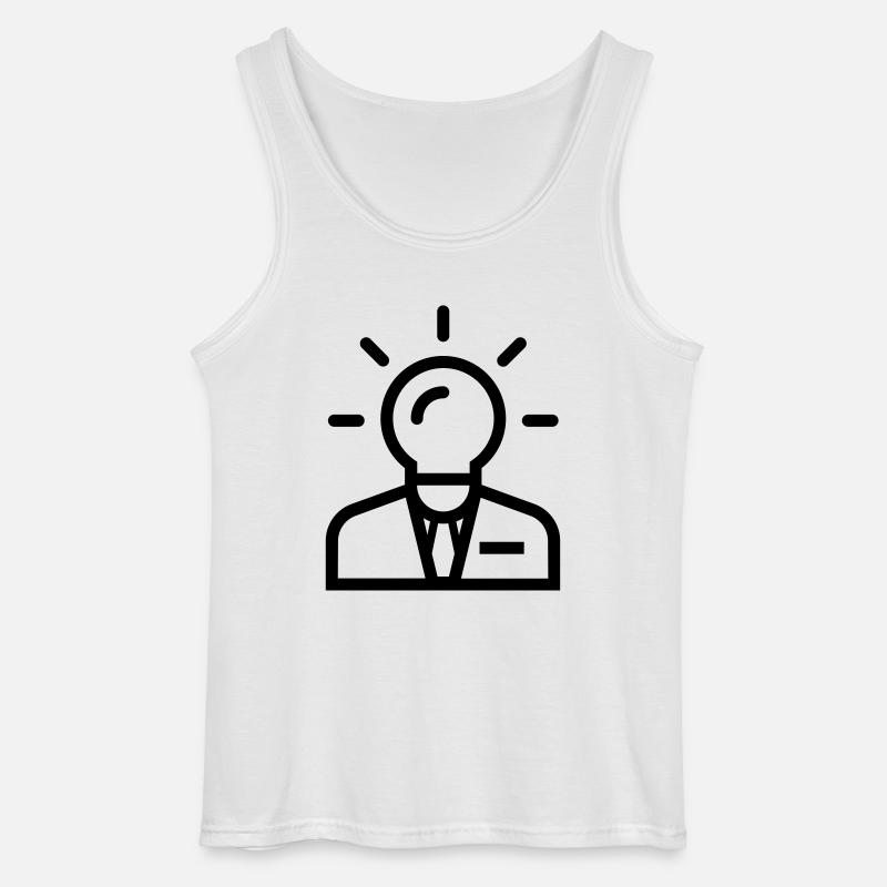 Geschäftsidee - Gildan Männer Tank Top - Weiß