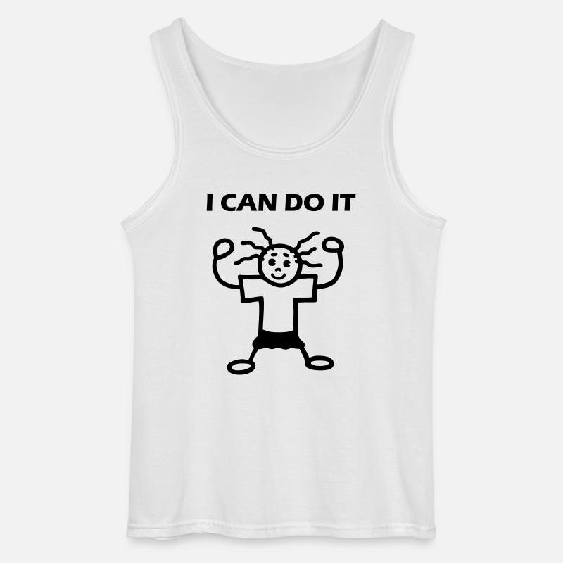 I CAN DO IT - Gildan Männer Tank Top - Weiß