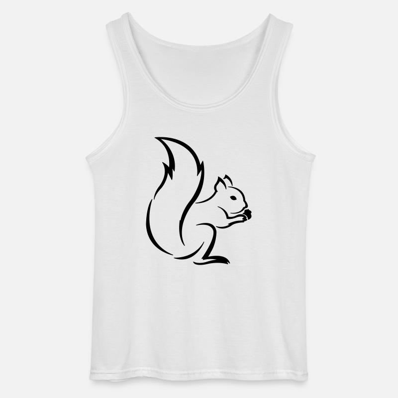 Eichhörnchen - Gildan Männer Tank Top - Weiß
