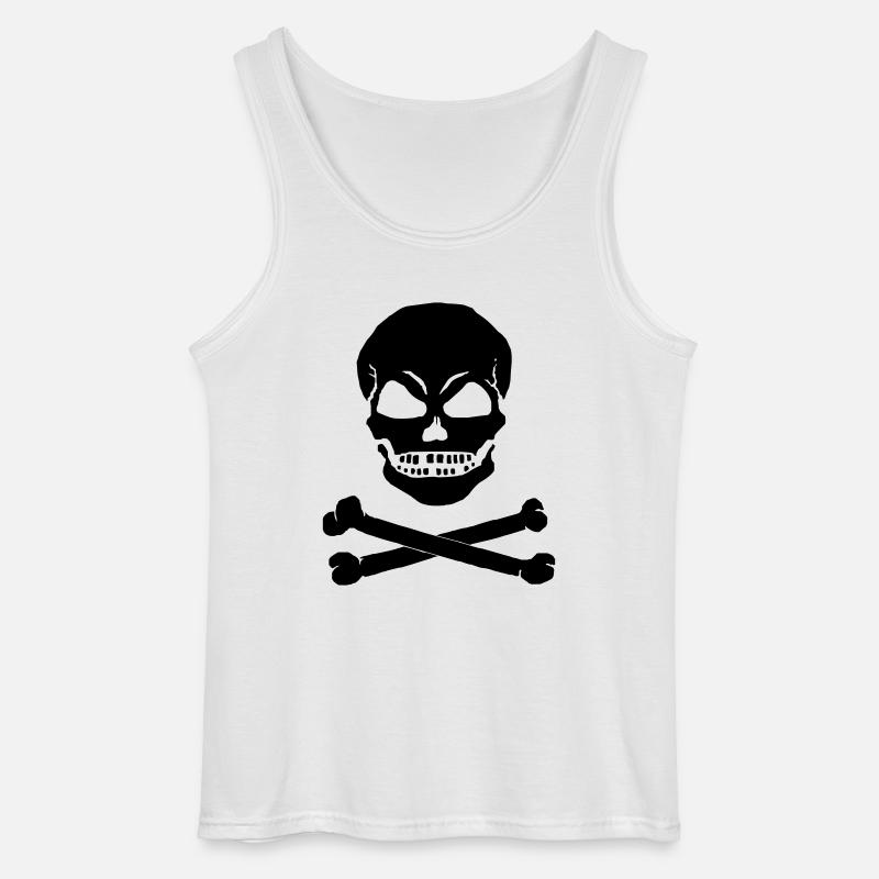 SCHAEDEL X - 1C - Gildan Männer Tank Top - Weiß
