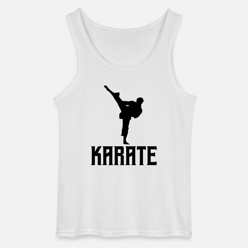 Karatè - Canotta da uomo Gildan - bianco