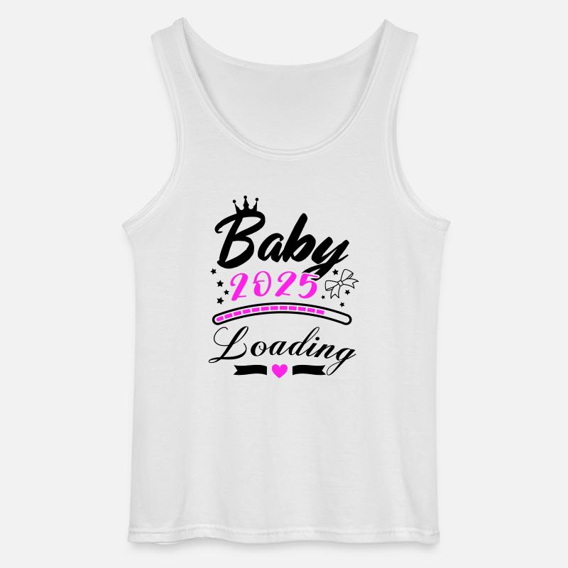 baby 2025 loading - Gildan Männer Tank Top - Weiß