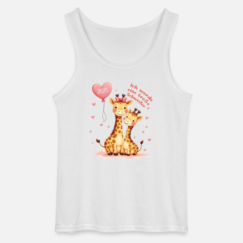 Ich werde große Schwester 2025 - Gildan Männer Tank Top - Weiß