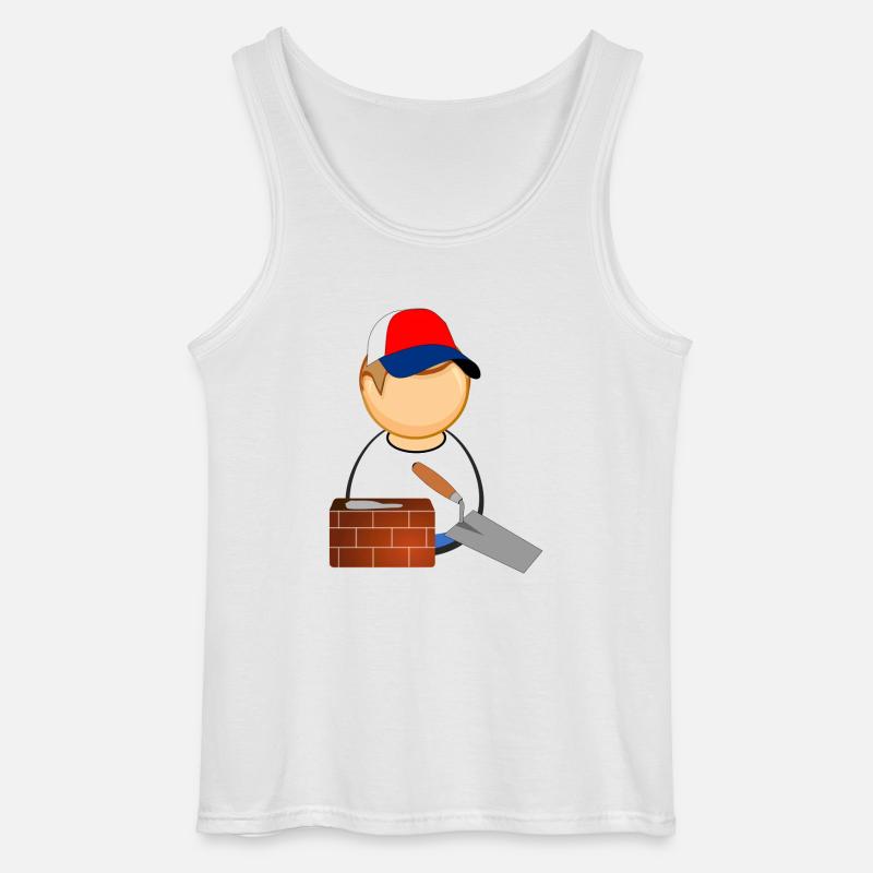b2 - Gildan Männer Tank Top - Weiß