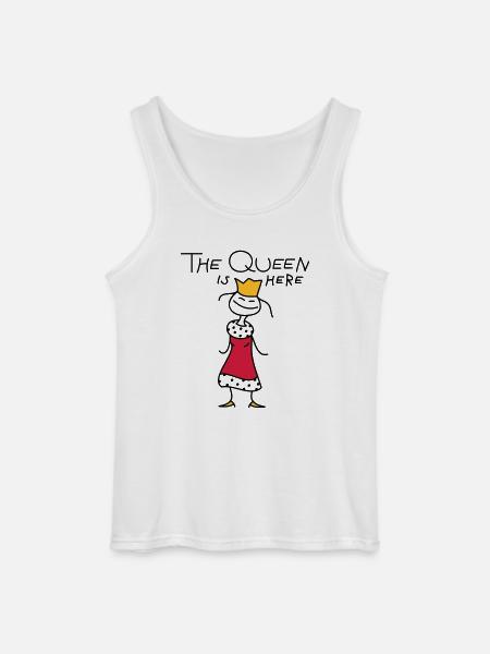 The Queen - Gildan Men’s Tank Top - white