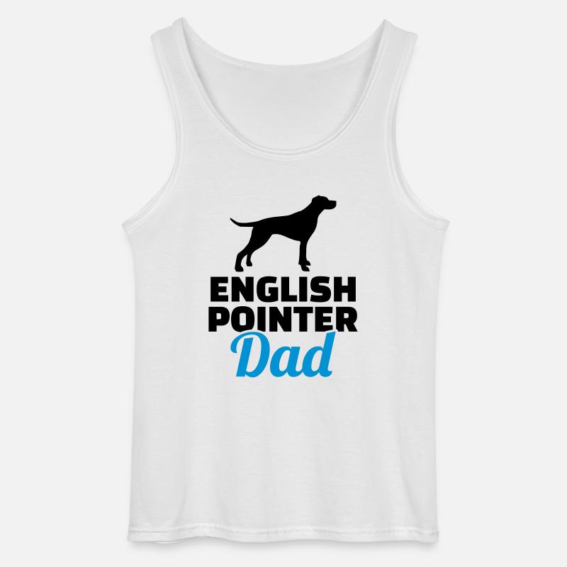 English Pointer - Gildan Männer Tank Top - Weiß