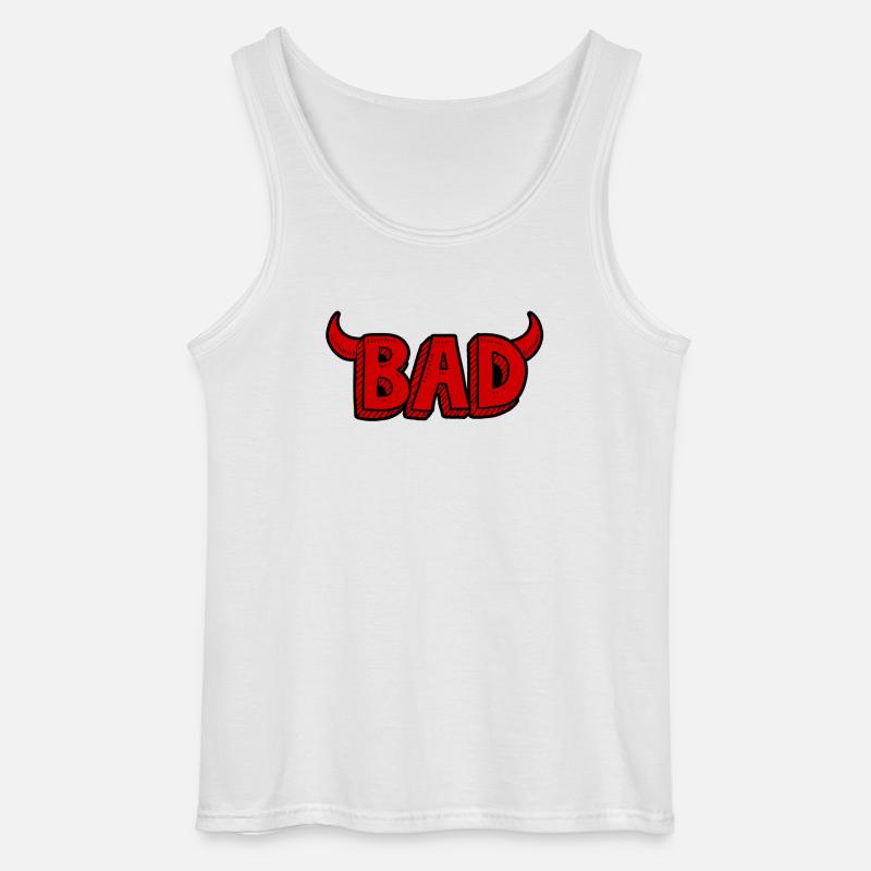 Bad oder böse - Gildan Männer Tank Top - Weiß