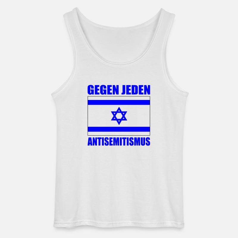 Gegen jeden antisemitismus - Gildan Männer Tank Top - Weiß