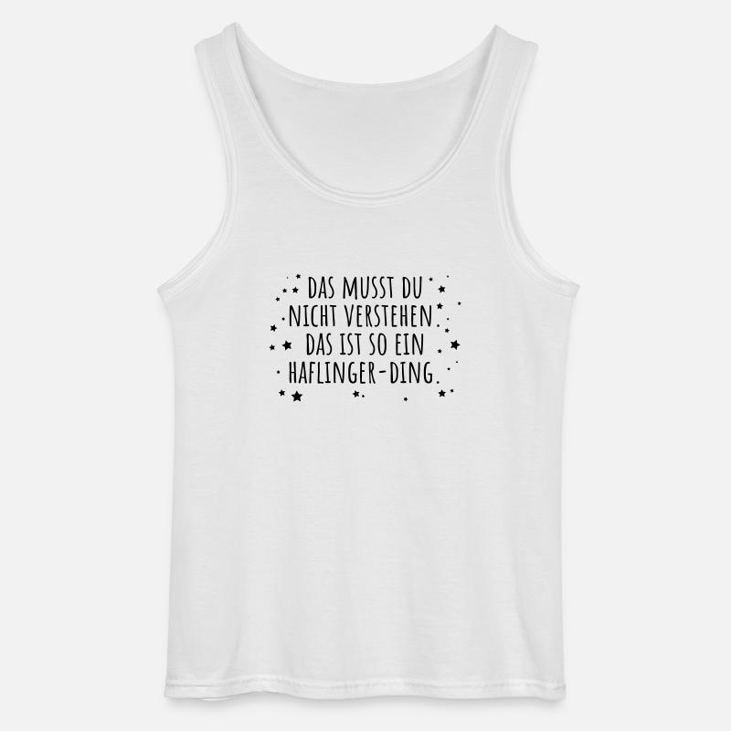 Haflinger-Ding - Gildan Männer Tank Top - Weiß