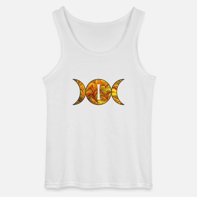 mondphasen e 38 i - Gildan Männer Tank Top - Weiß