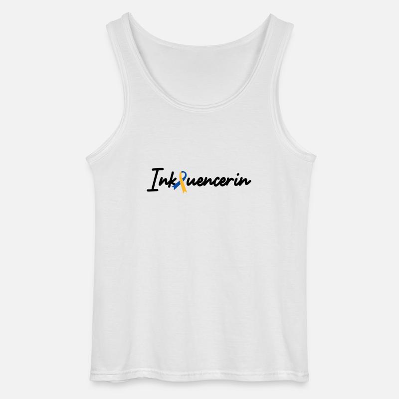 Inkluencerin Down Syndrom - Gildan Männer Tank Top - Weiß