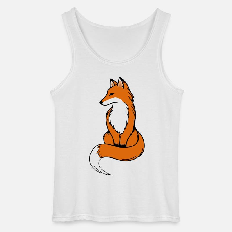 Fox - Gildan Men’s Tank Top - white