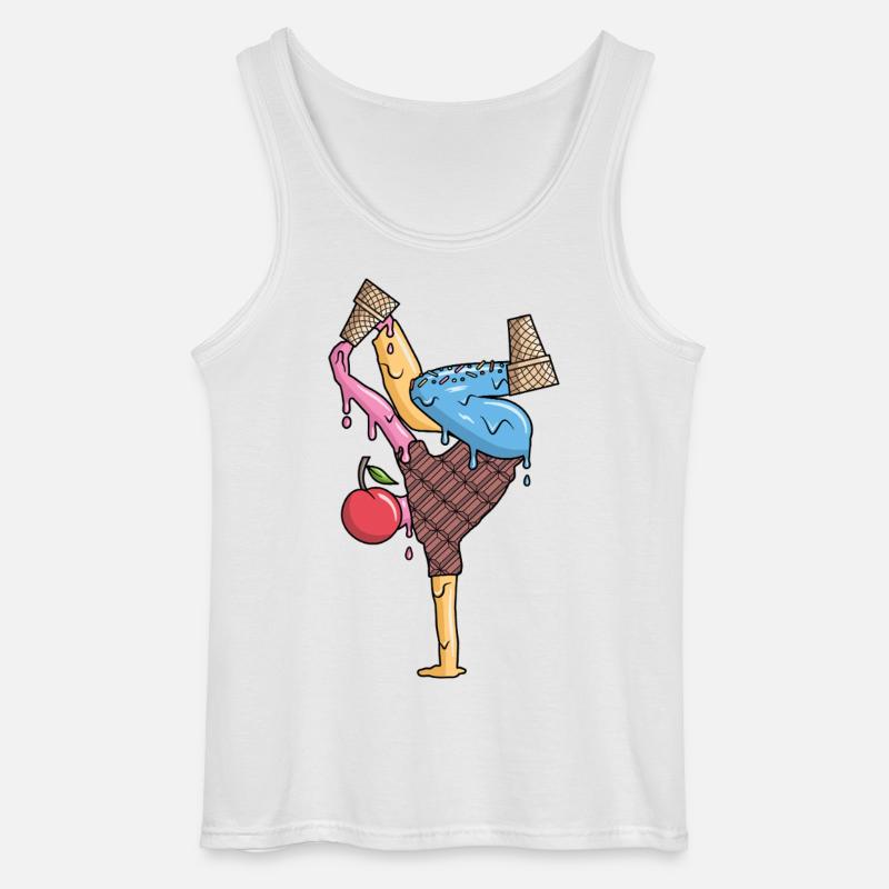 Breakdance Eiscreme Tanz Breakdancer Breakdancing - Gildan Männer Tank Top - Weiß