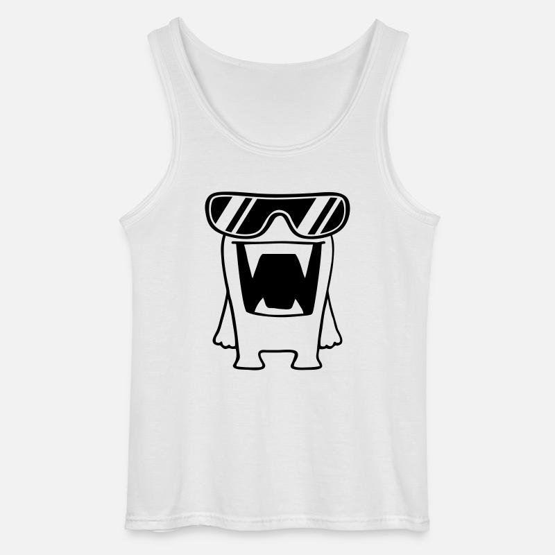 Cool Monster - Gildan Männer Tank Top - Weiß
