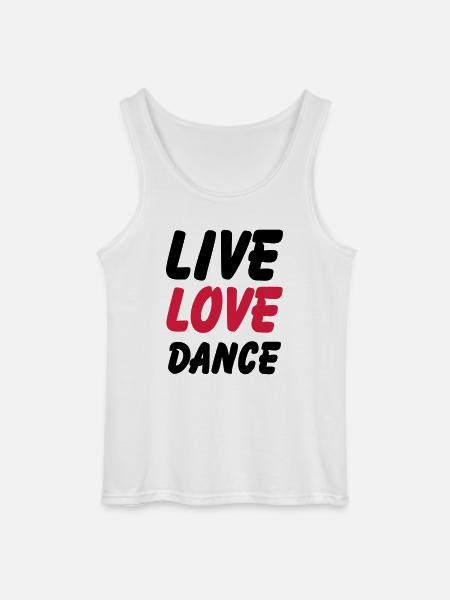 live love dance - Gildan Men’s Tank Top - white