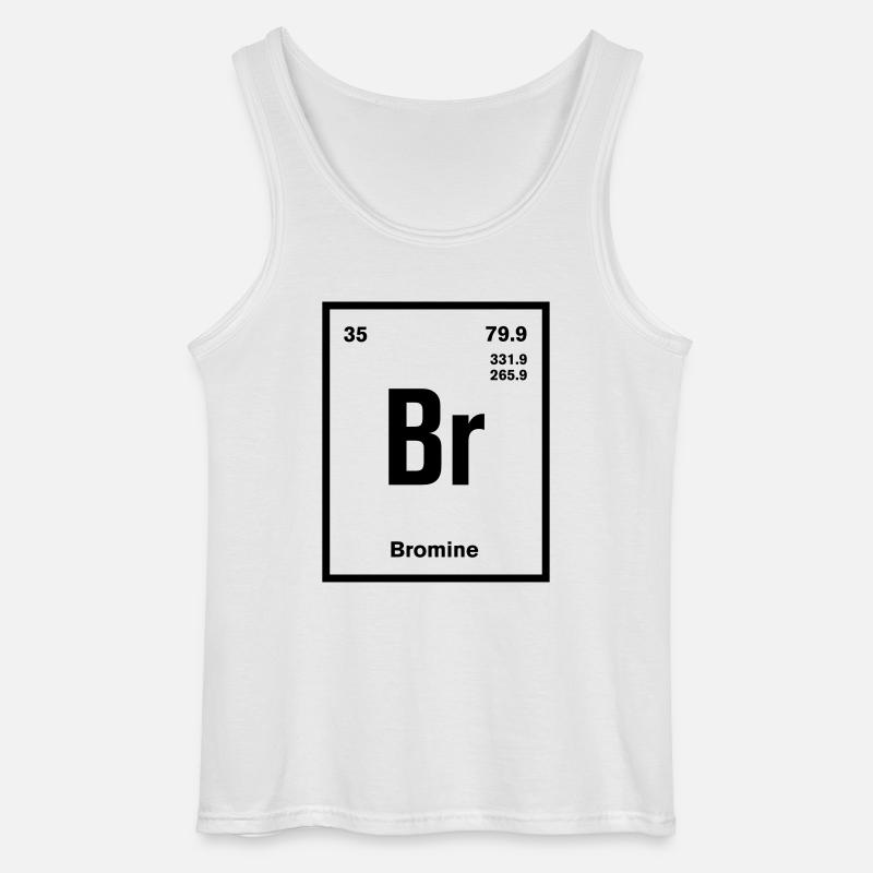 Brom - Gildan Männer Tank Top - Weiß