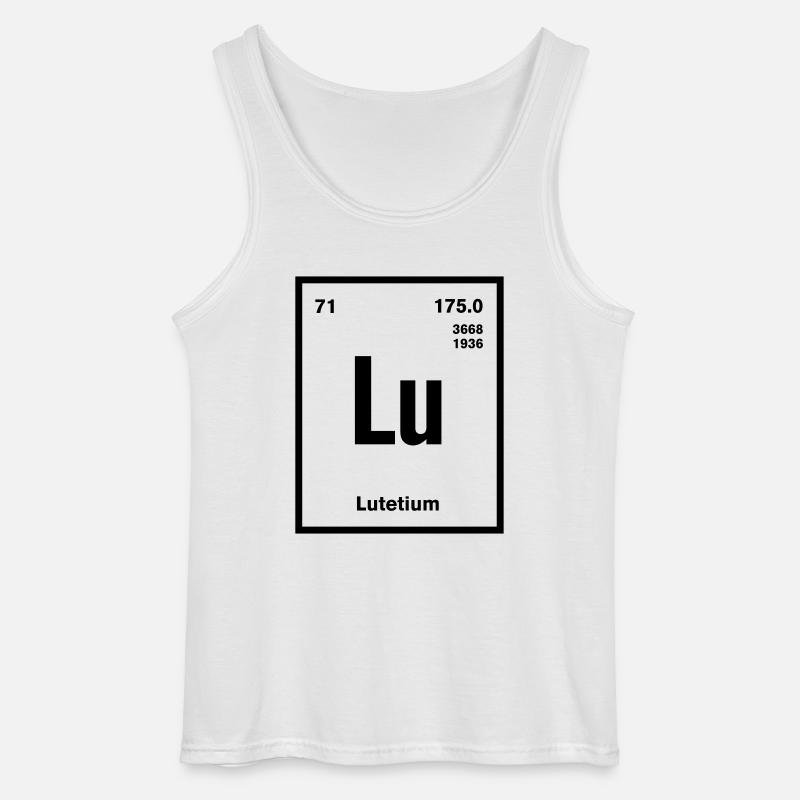 Lutetium Element im Periodensystem - Gildan Männer Tank Top - Weiß