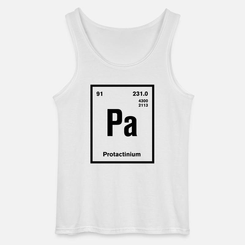 Protactinium Element im Periodensystem - Gildan Männer Tank Top - Weiß