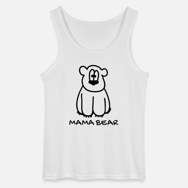 Mama bear - Gildan Männer Tank Top - Weiß