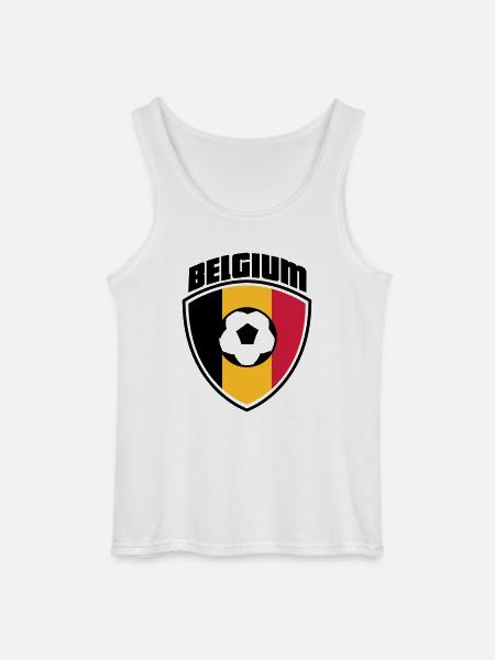belgium - Gildan Men’s Tank Top - white