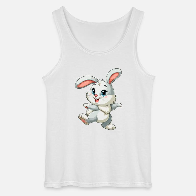 Rabbit Dancing png - Gildan Men’s Tank Top - white