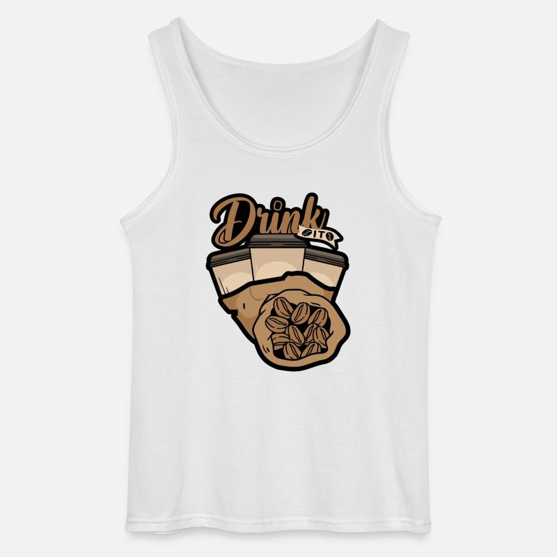 Eine Kaffeepause - Gildan Männer Tank Top - Weiß