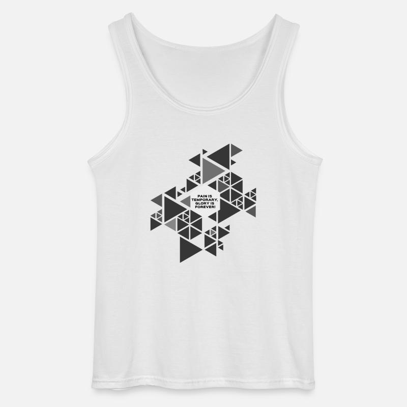 triangles - Gildan Männer Tank Top - Weiß