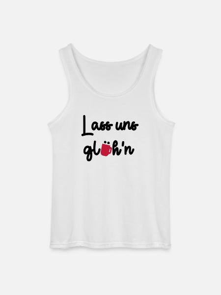 Lass uns glühn - Gildan Männer Tank Top - Weiß