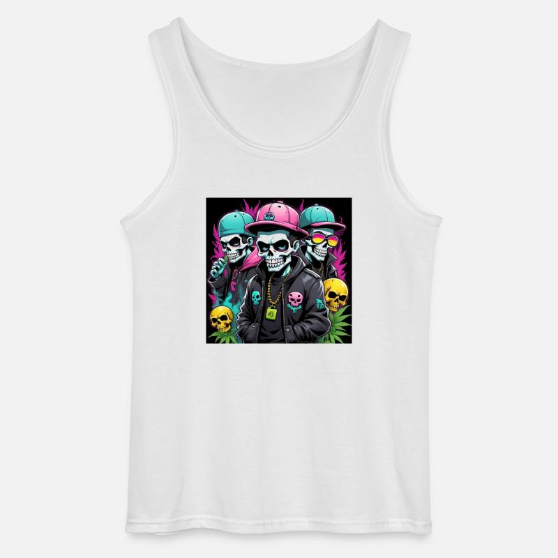 BULL - Gildan Men’s Tank Top - white