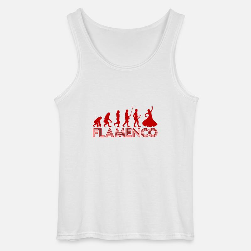 Flamenco Evolution 2 - Gildan Männer Tank Top - Weiß