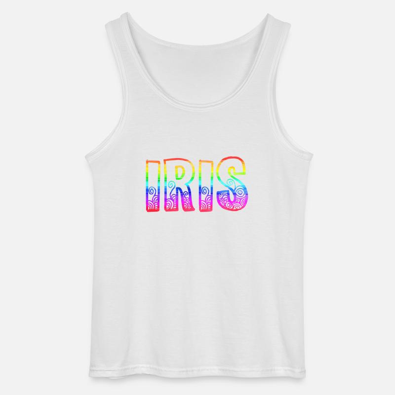 iris rs regenbogen - Gildan Männer Tank Top - Weiß