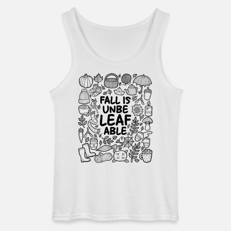 Herbst ist un-blatt-bar! - Gildan Männer Tank Top - Weiß