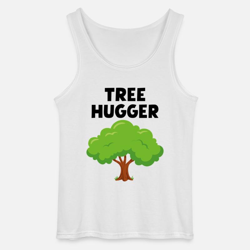 Baum-Umarmer - Gildan Männer Tank Top - Weiß