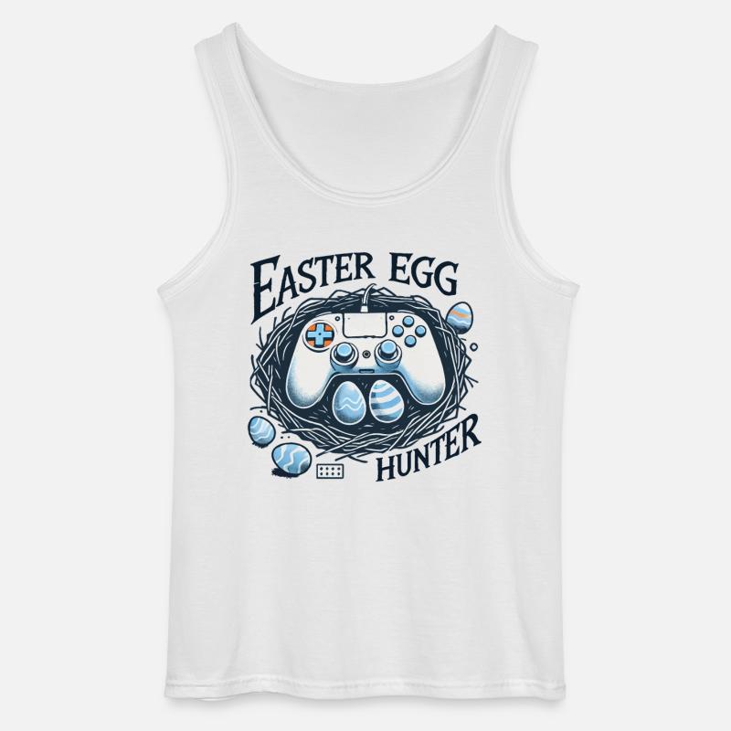 Gaming Osterei Jäger Controller Design - Gildan Männer Tank Top - Weiß