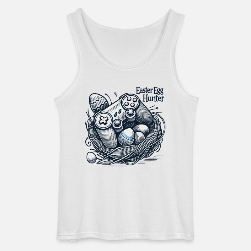 Osterei Jäger Gaming Controller Design - Gildan Männer Tank Top - Weiß