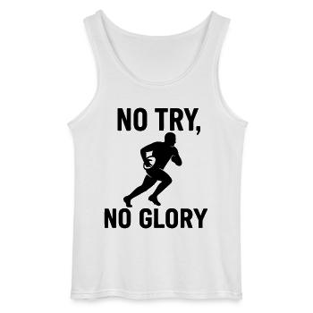 Kein Versuch kein Ruhm Rugby - Gildan Männer Tank Top - Weiß - Vorne - AI Model Male 185 dark (185cm)