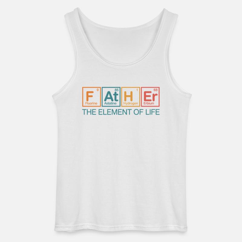 Vater – Das Element des Lebens - Gildan Männer Tank Top - Weiß