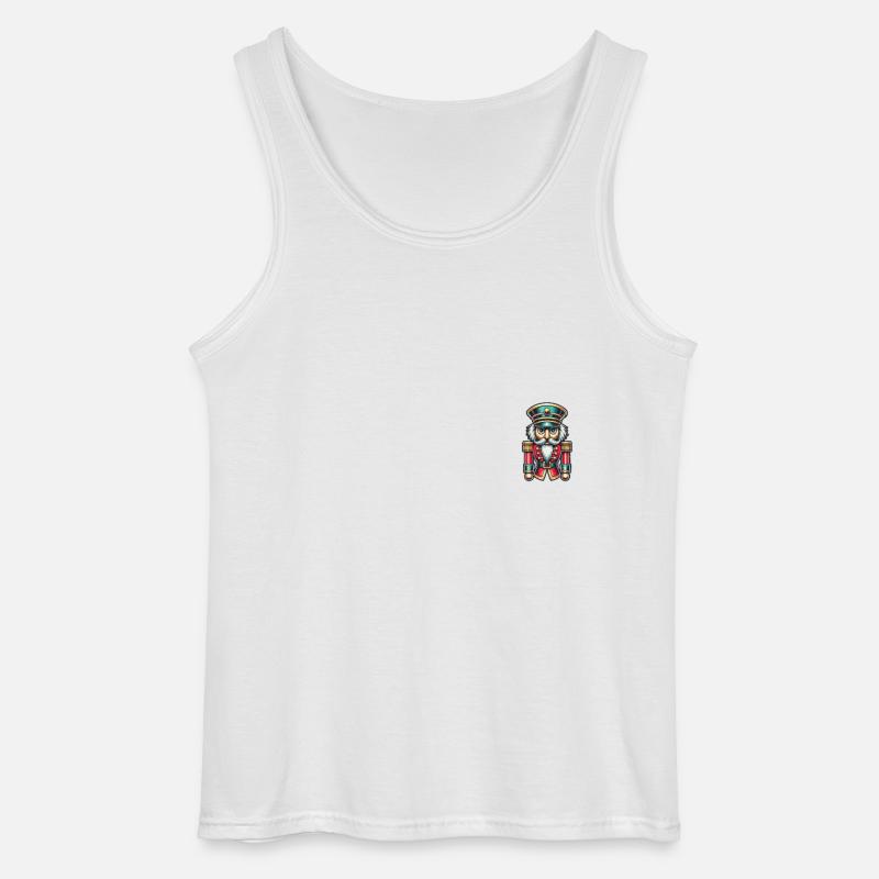 Christmas Nutcracker Fun - Gildan Men’s Tank Top - white