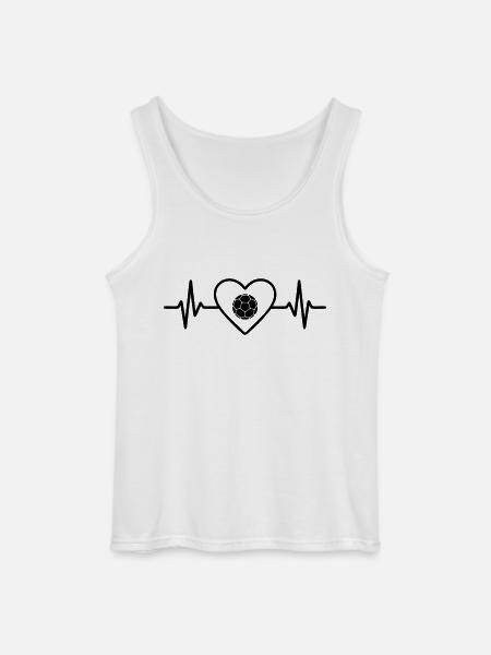 Handball Heart with Ball - Gildan Men’s Tank Top - white