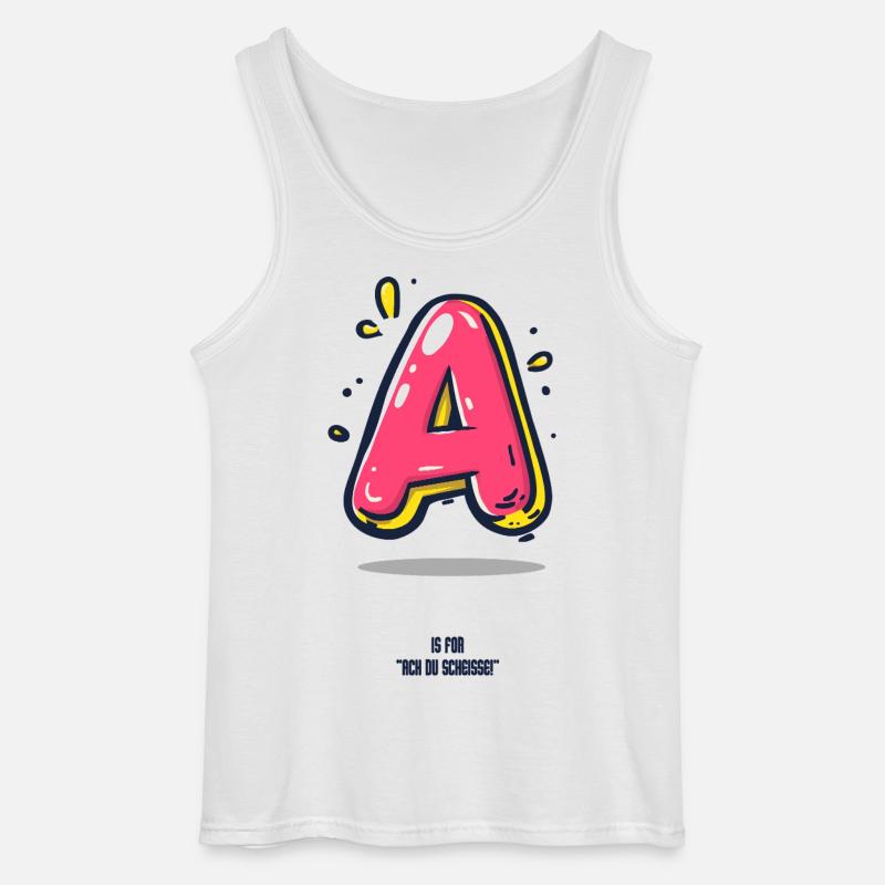 A is for .... - Gildan Männer Tank Top - Weiß