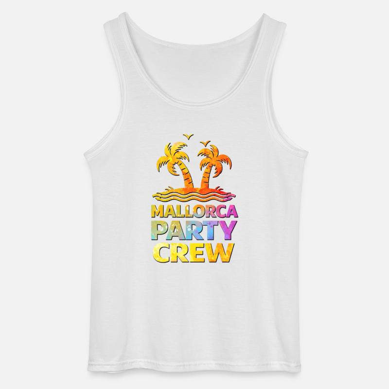 Mallorca Party Crew - Gildan Männer Tank Top - Weiß