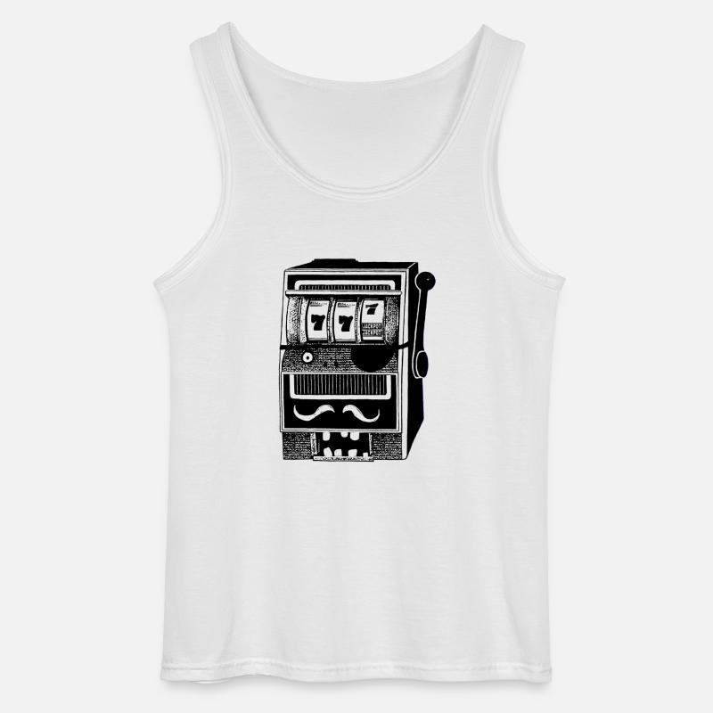 Einarmiger Bandit - Gildan Männer Tank Top - Weiß