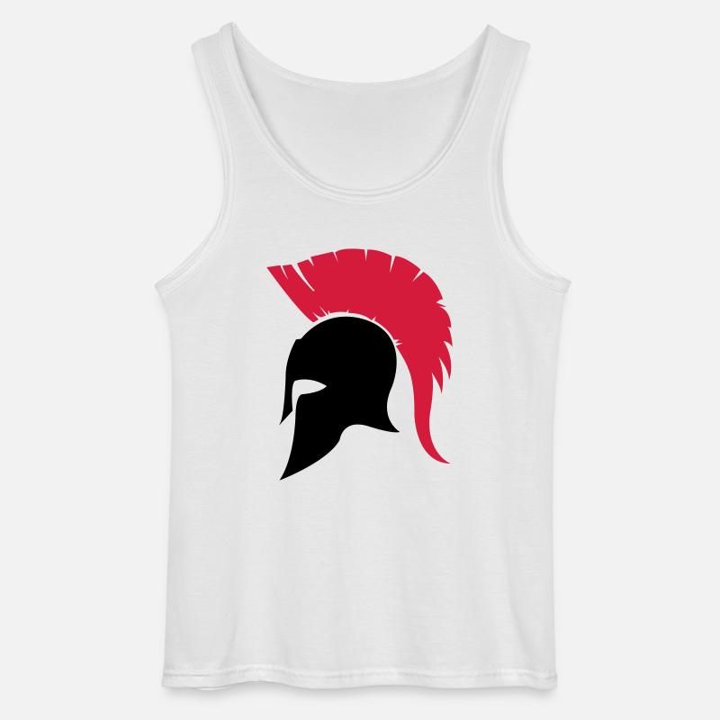 sparta_helm02 - Gildan Männer Tank Top - Weiß