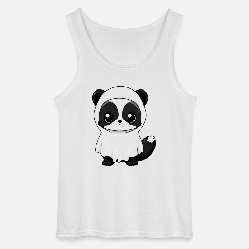 Stinktier Halloween Comic Geist - Gildan Männer Tank Top - Weiß