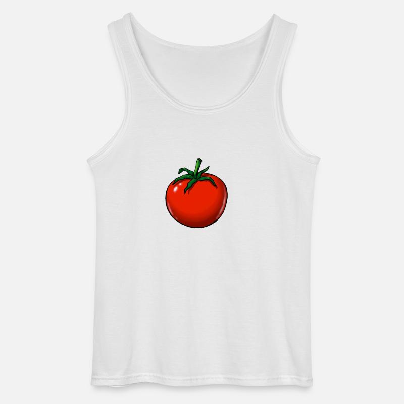 Tomate - Gildan Männer Tank Top - Weiß
