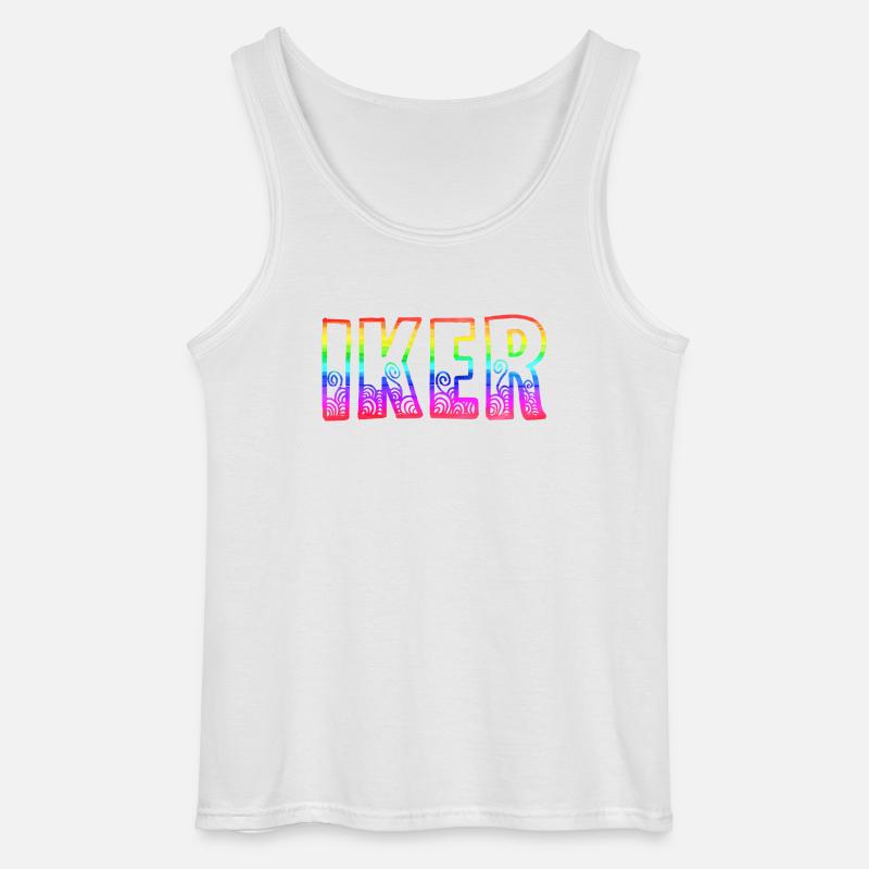 iker rs regenbogen - Gildan Männer Tank Top - Weiß