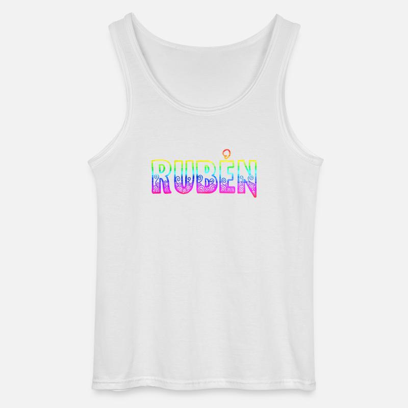 rubén rs regenbogen - Gildan Männer Tank Top - Weiß